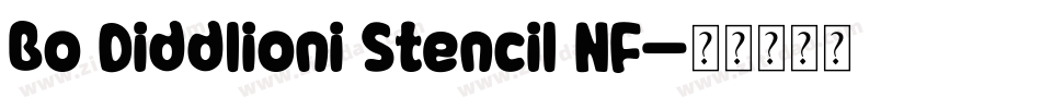Bo Diddlioni Stencil NF字体转换